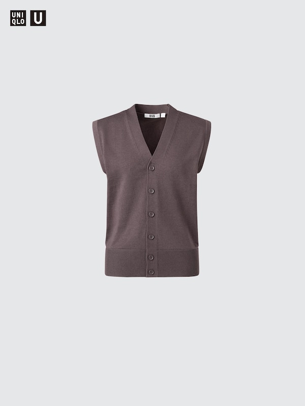 Washable Button Down Knitted Vest