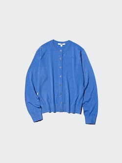 100% Australian Merino Crew Neck Cardigan