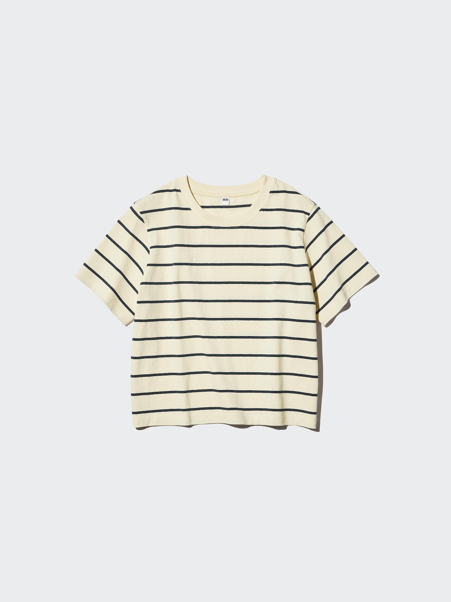 Women's Washed Cotton Boxy T-Shirt | Striped | UNIQLO US