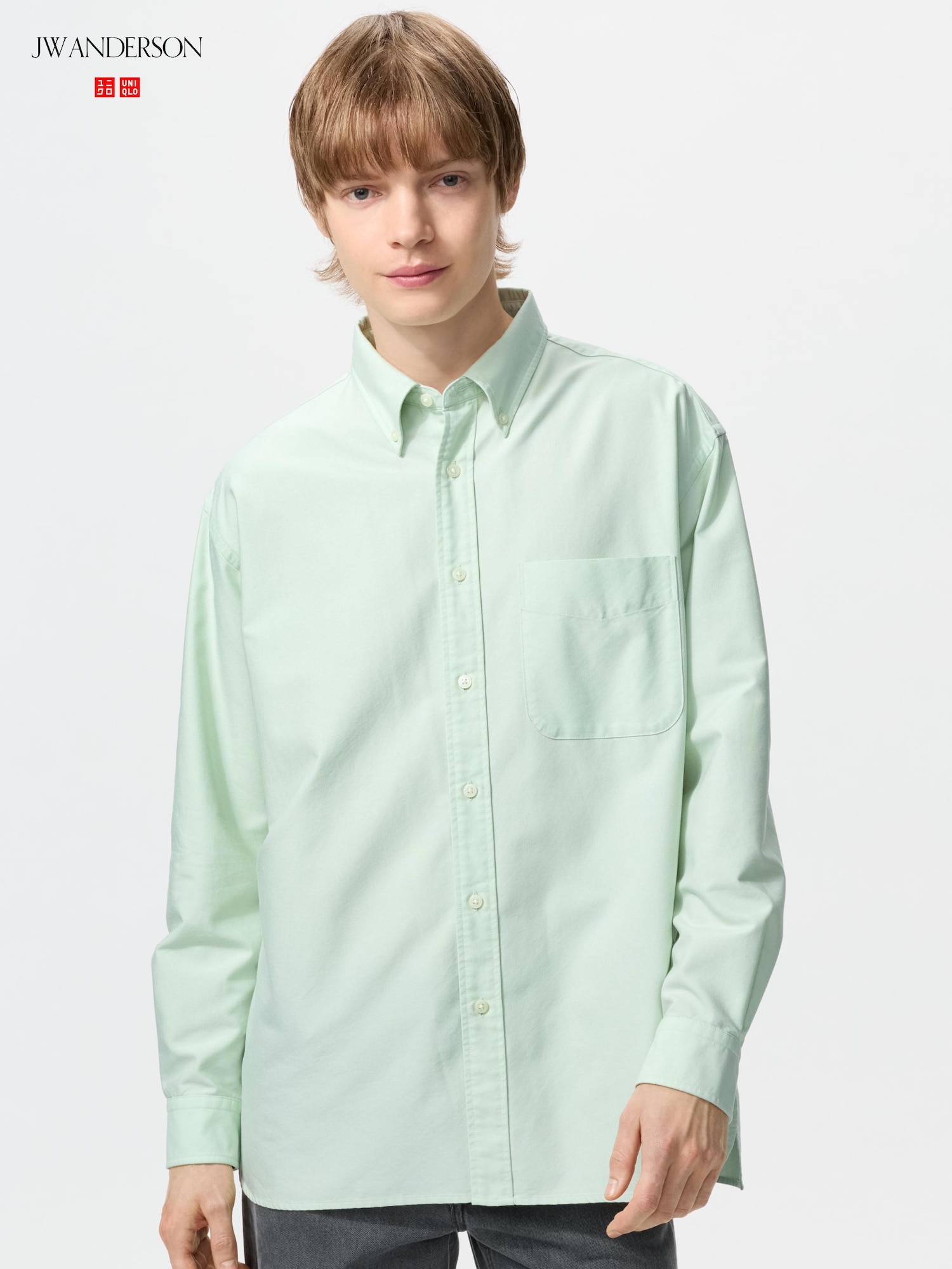 Uniqlo Oxford Shirt Striped Blue XS 4