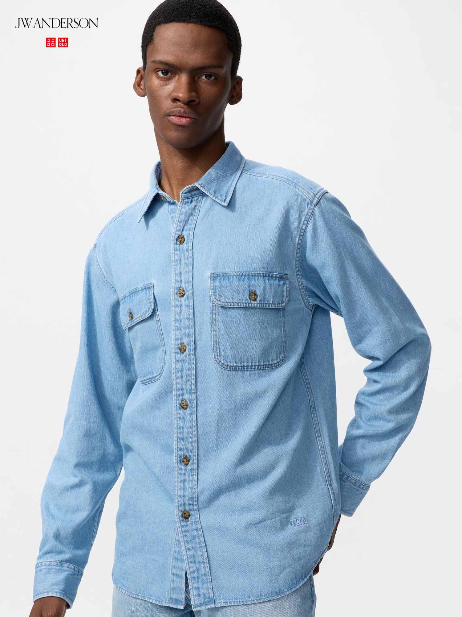 Chemise en Denim Bleu 2XL Uniqlo 2