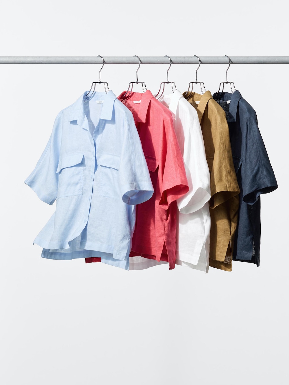 Uniqlo Premium Linen Skipper Boxy Shirt | Short Sleeve — фото 4
