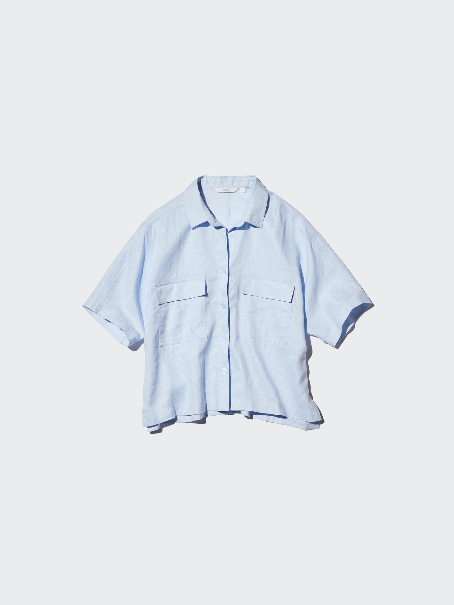 Women's Premium Linen Skipper Boxy Shirt | Short Sleeve | UNIQLO US