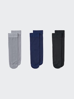 Socks (3 Pairs, Crew Sheer)