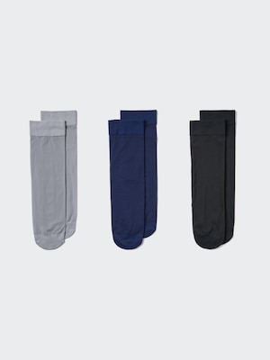 Socks (3 Pairs, Crew Sheer)