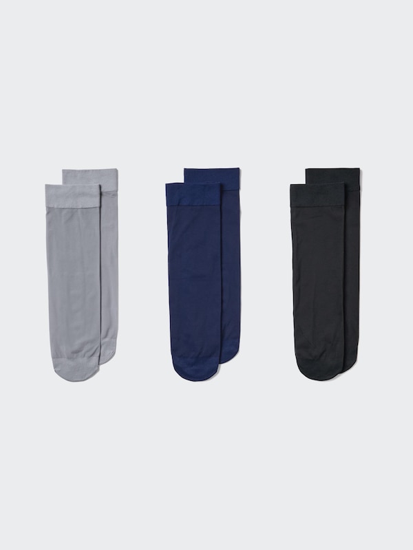 Socks (3 Pairs, Crew Sheer)