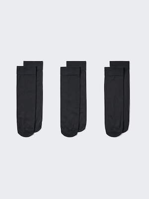 Socks (3 Pairs, Crew Sheer)
