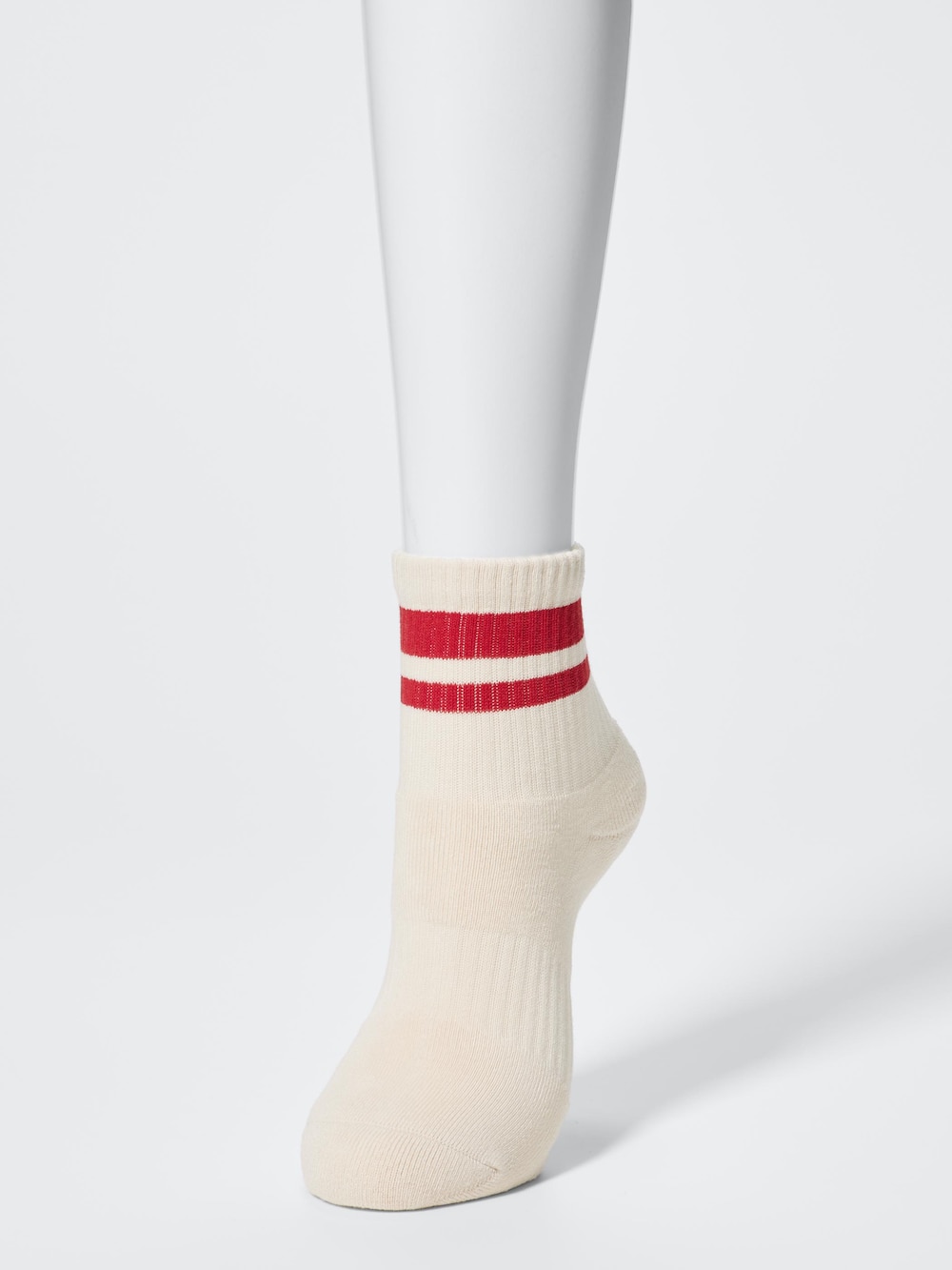 Женские носки Uniqlo Crew Pile Socks | 3 Pairs | Striped — фото 2