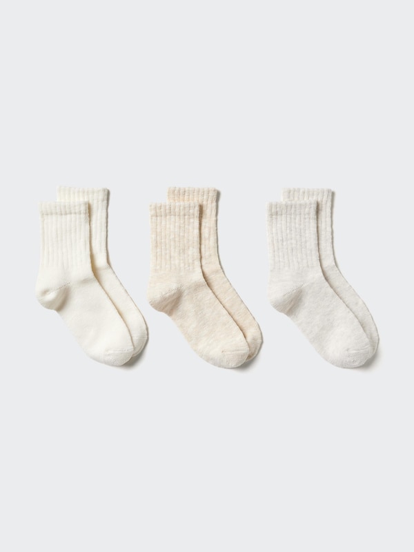 CHAUSSETTES MI-COURTES CHINÉES (3 PAIRES)