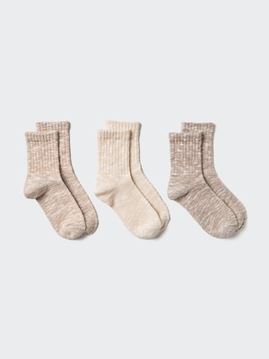 Socks (Crew Slub, 3 Pairs)