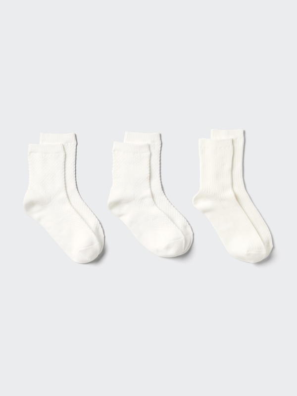 CHAUSSETTES MI-COURTES POPCORN (3 PAIRES)