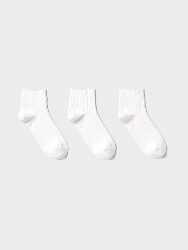 Short Socks (3 Pairs, Frill)