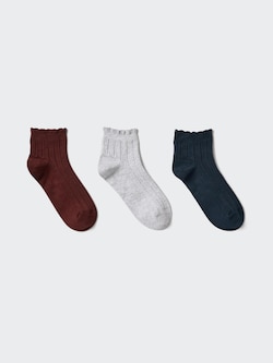Short Socks (3 Pairs, Frill)