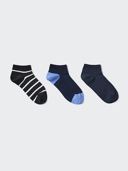 Short Socks (3 Pairs, Striped)