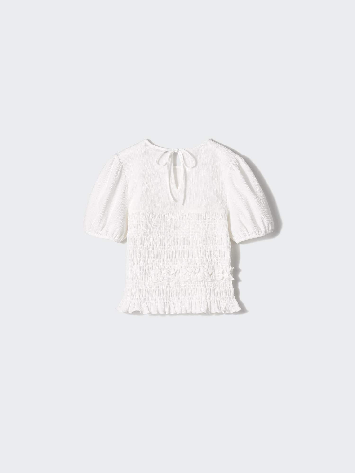 Shirring Volume Sleeve T-Shirt
