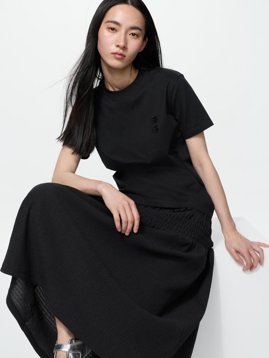 UNIQLO Women's Graphic T-Shirt, Black, 2