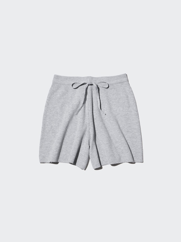 Washable Knit Ribbed Shorts