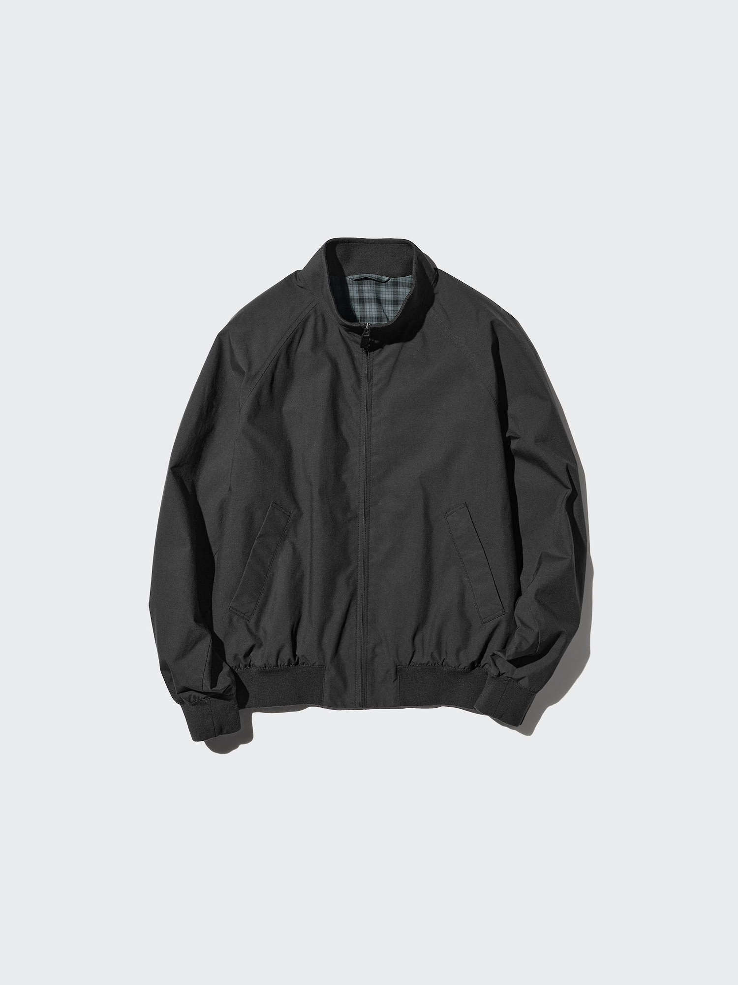 UNIQLO Men's Harrington Jacket, Black, Small