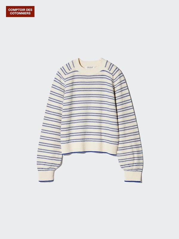 Chunky Linen Crew Neck Jumper