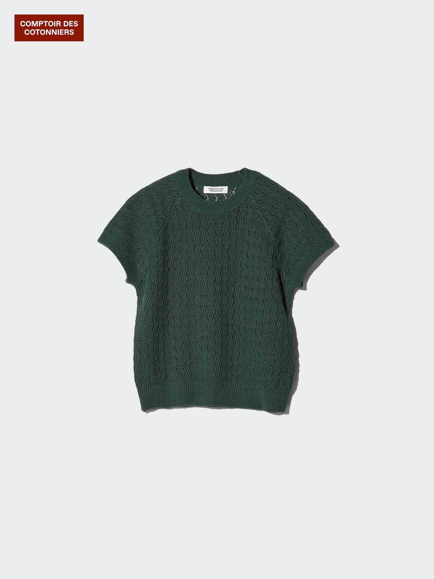 Textured Linen Crew Neck Jumper (Short Sleeve)