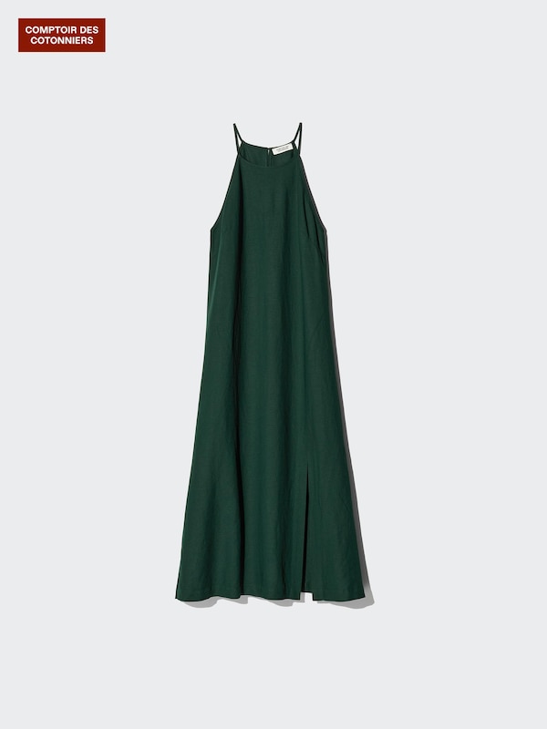Rayon Linen Camisole Long Dress