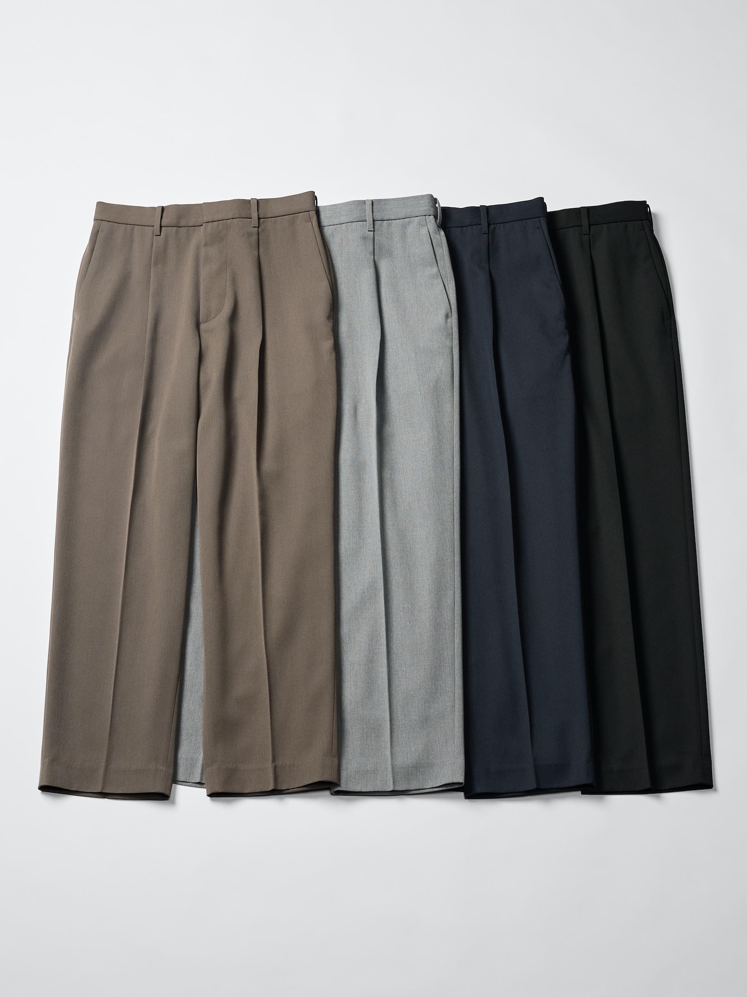 Unisex Pleated Wide Tapered Pants | UNIQLO US