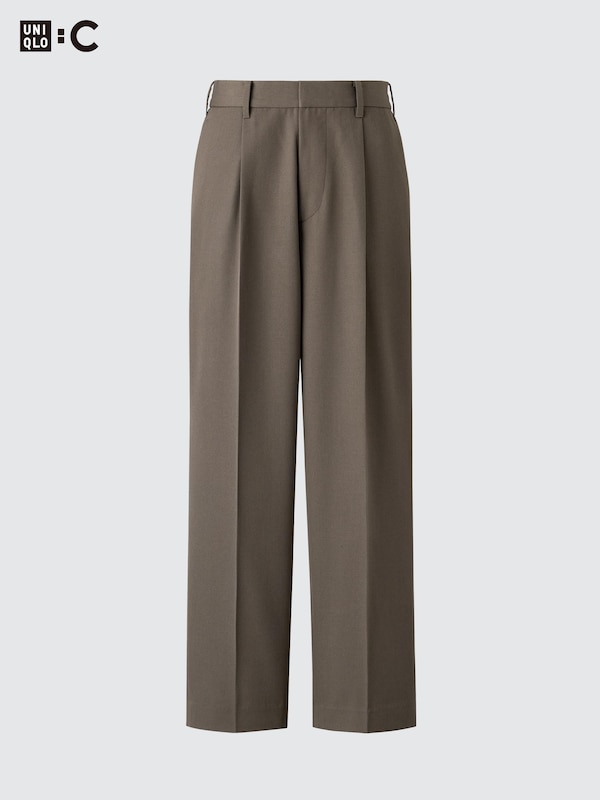 Pleated Wide Tapered Pants