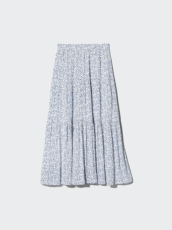 Tiered Maxi Skirt | Print
