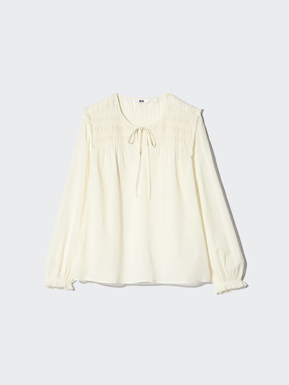 Uniqlo Light Cotton Shirring Blouse — фото 2