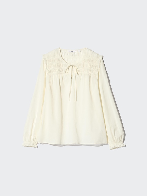 Light Cotton Shirring Blouse
