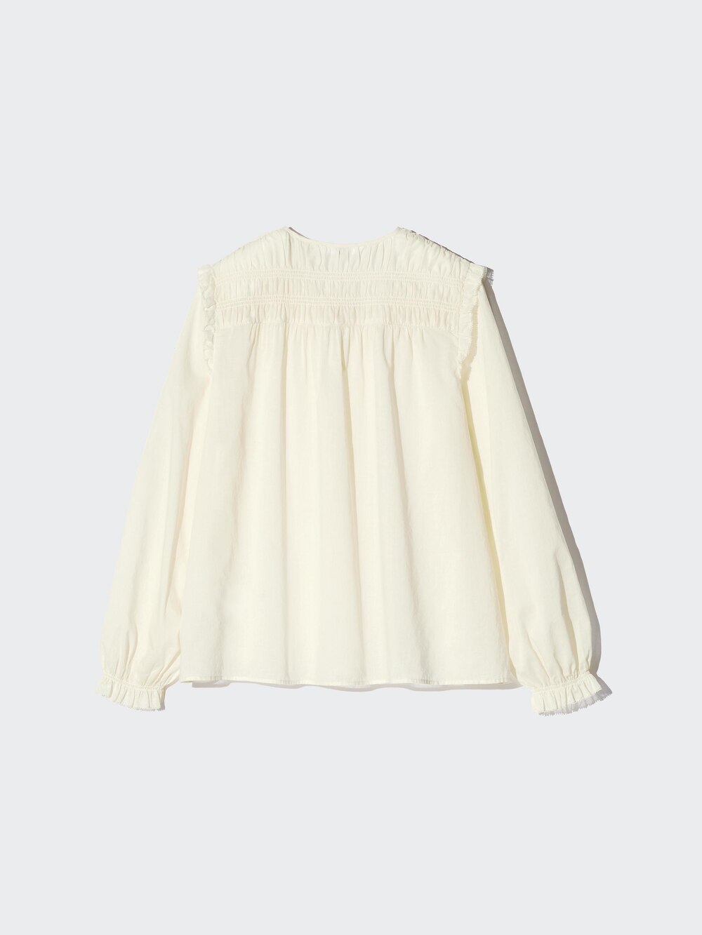 Uniqlo Light Cotton Shirring Blouse — фото 3