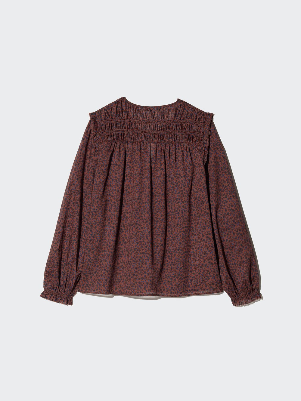 Uniqlo Light Cotton Shirring Blouse | Print — фото 3