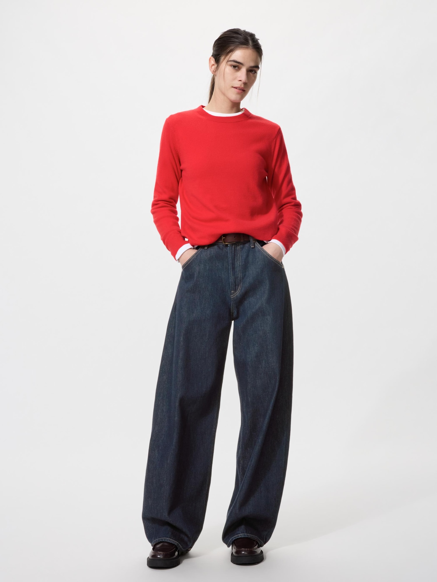 パンツ epa wide straight jeans\"BLK\" 25 Wide Straight Jeans | UNIQLO US