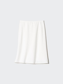Linen Blend Midi Skirt | Short