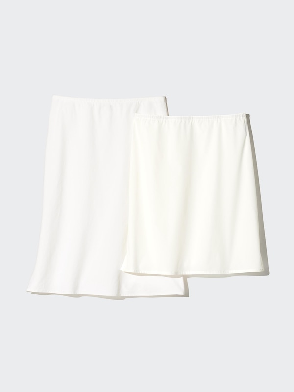 Linen Blend Midi Skirt | Short