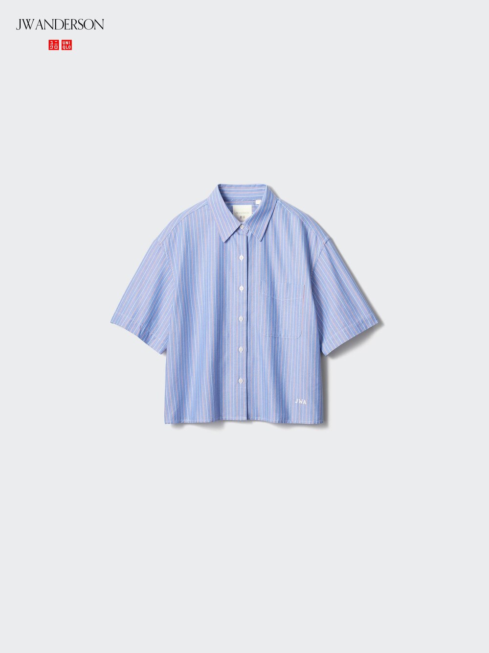Uniqlo Oxford Boxy Short Sleeve Shirt | Striped — фото 3