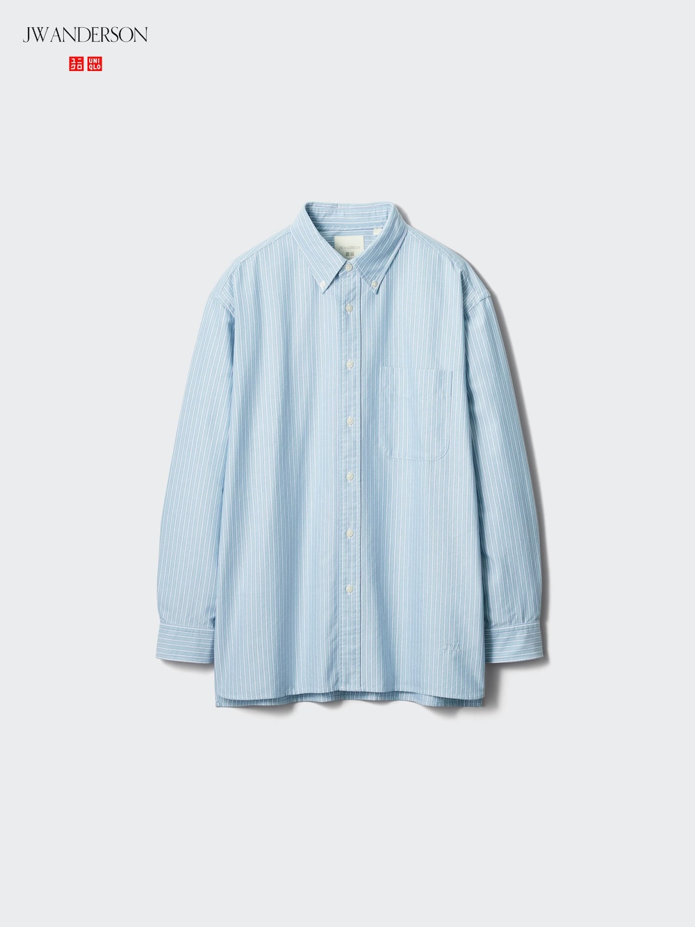 Uniqlo Oxford Oversized Shirt | Striped — фото 3