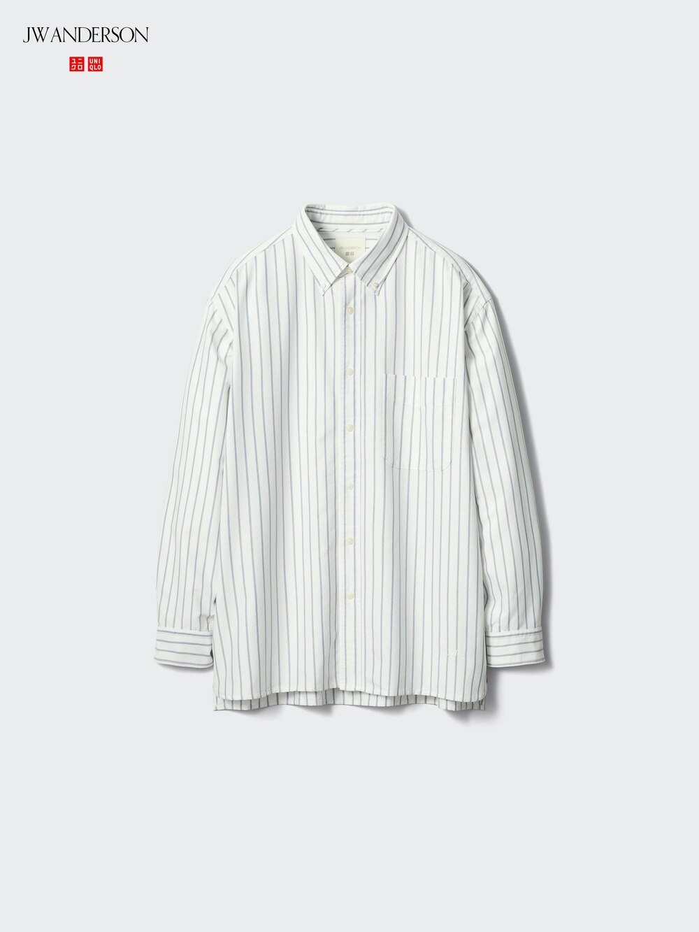 Uniqlo Oxford Oversized Shirt | Striped — фото 3