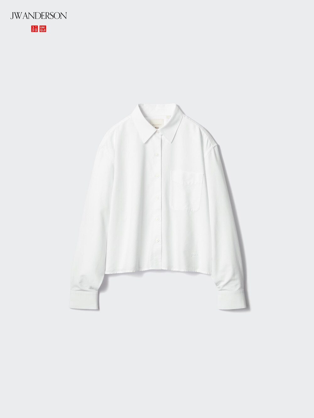 Uniqlo Oxford Boxy Cropped Shirt — фото 5