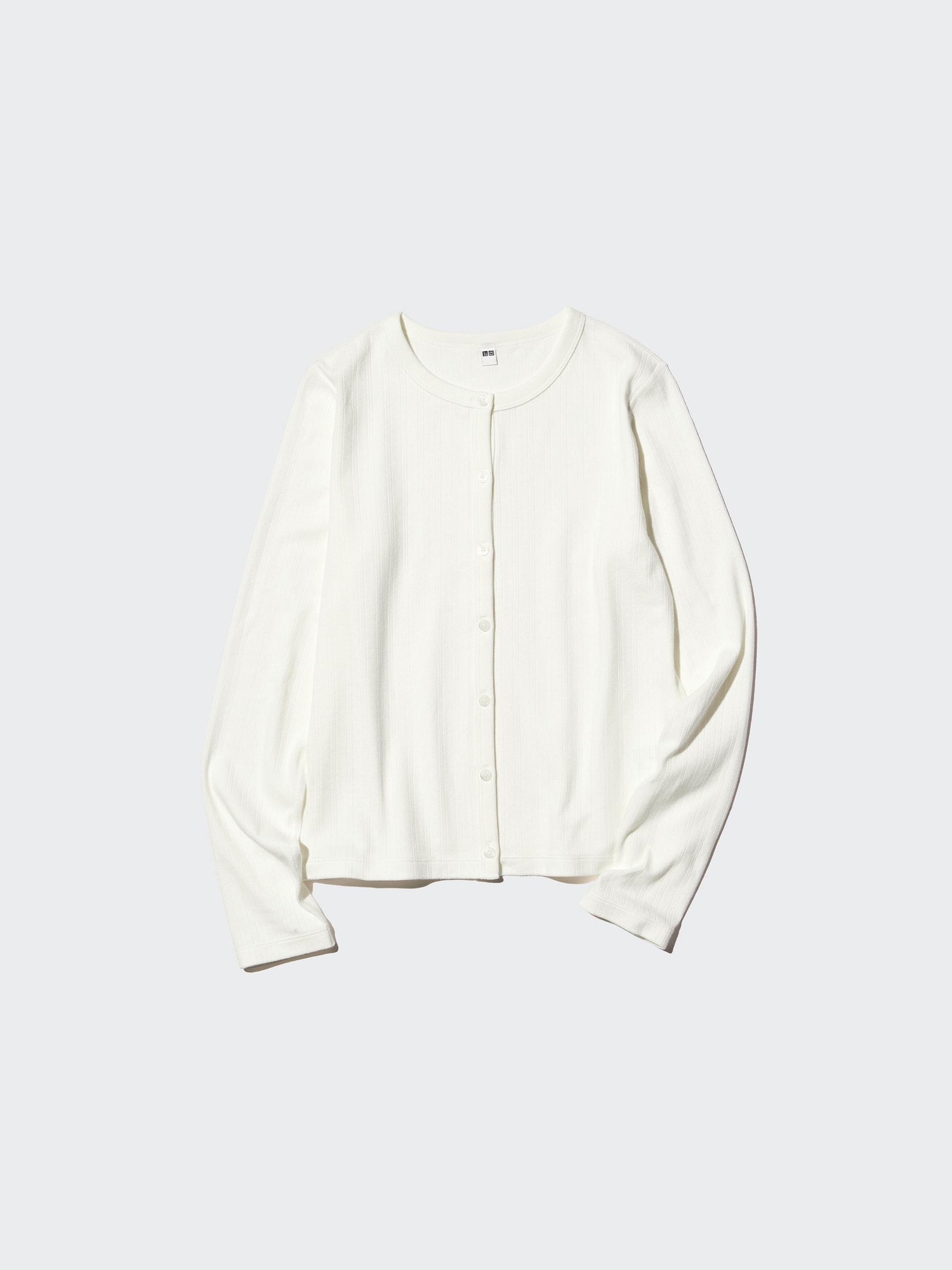 UNIQLO Women's Pointelle Cardigan, White