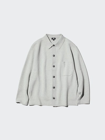 Milano Ribbed Shirt Collar Cardigan