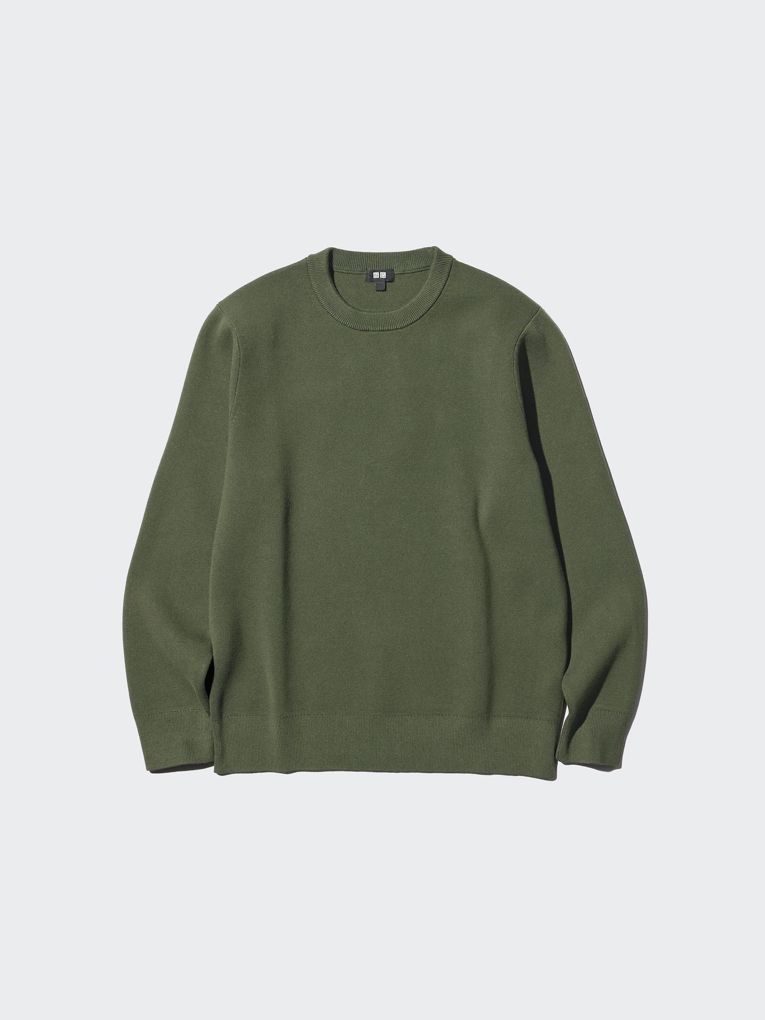 Men's Washable Milano Ribbed Crew Neck Jumper | UNIQLO UK