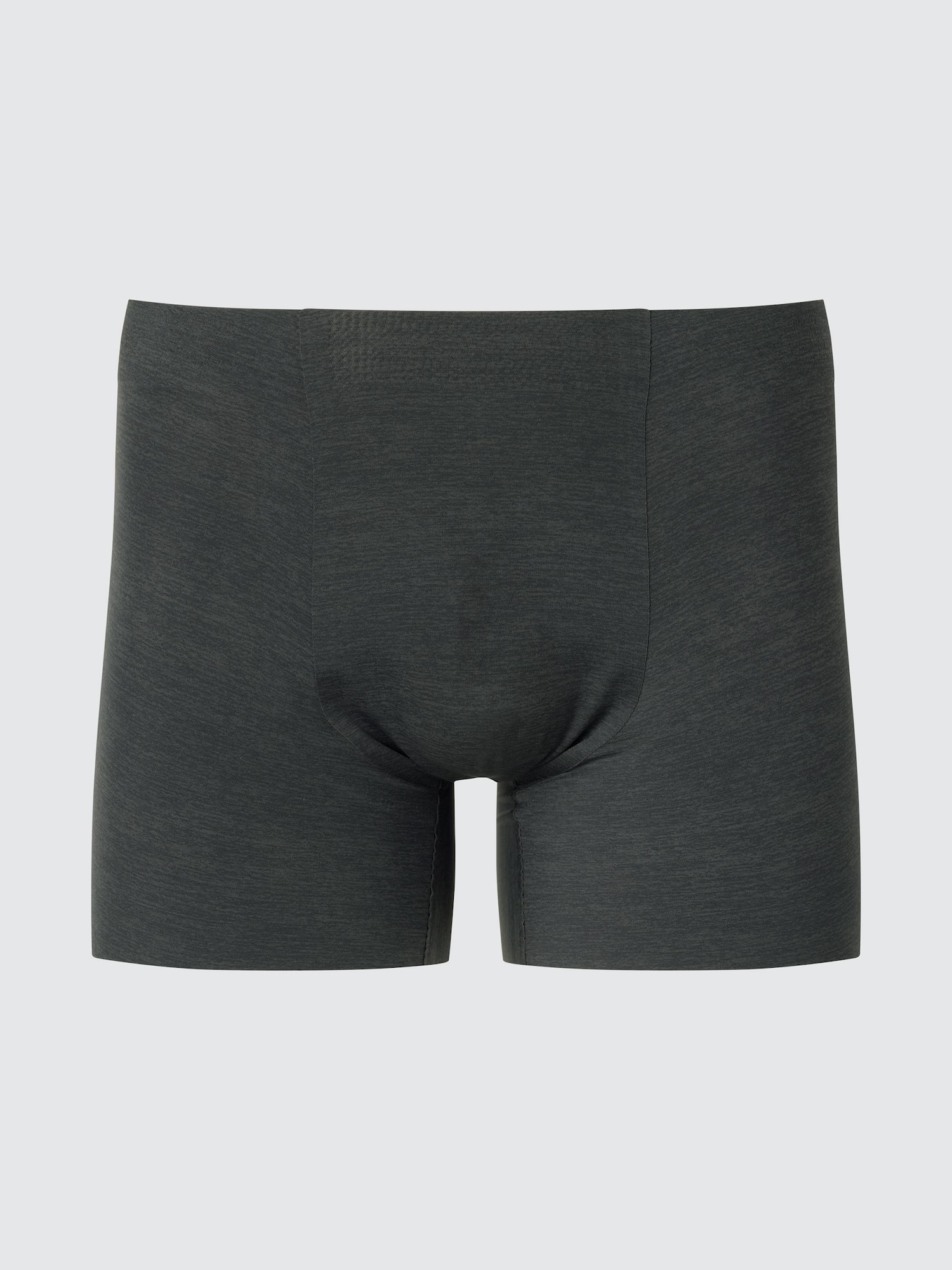 UNIQLO Men's AIRism Ultra Seamless Boxer Briefs Heather Printed, Dark Gray, 3XL