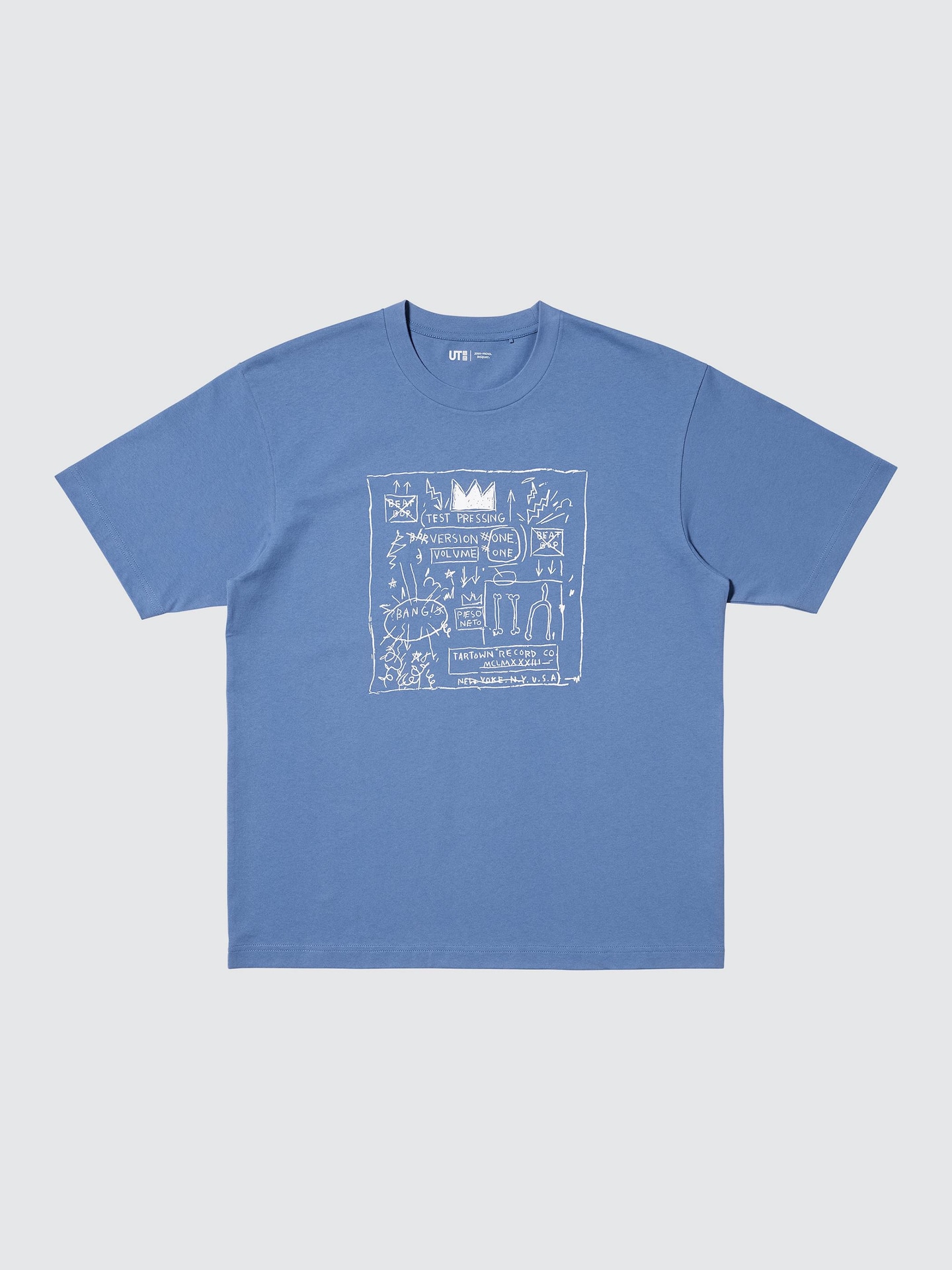 Футболка Uniqlo NY Pop Art UT с принтом, Jean-Michel Basquiat, цвет: Синий — фото 2