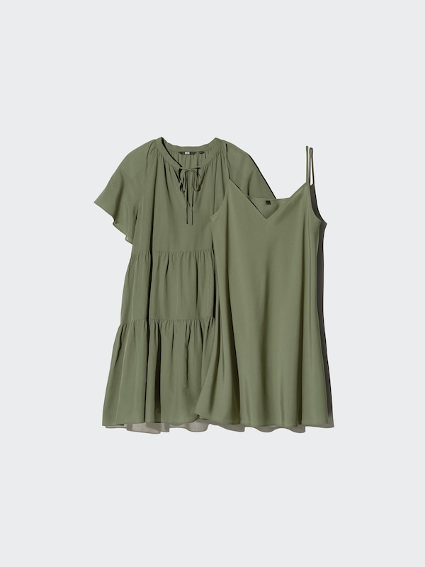 Tiered Short Sleeve Mini Dress