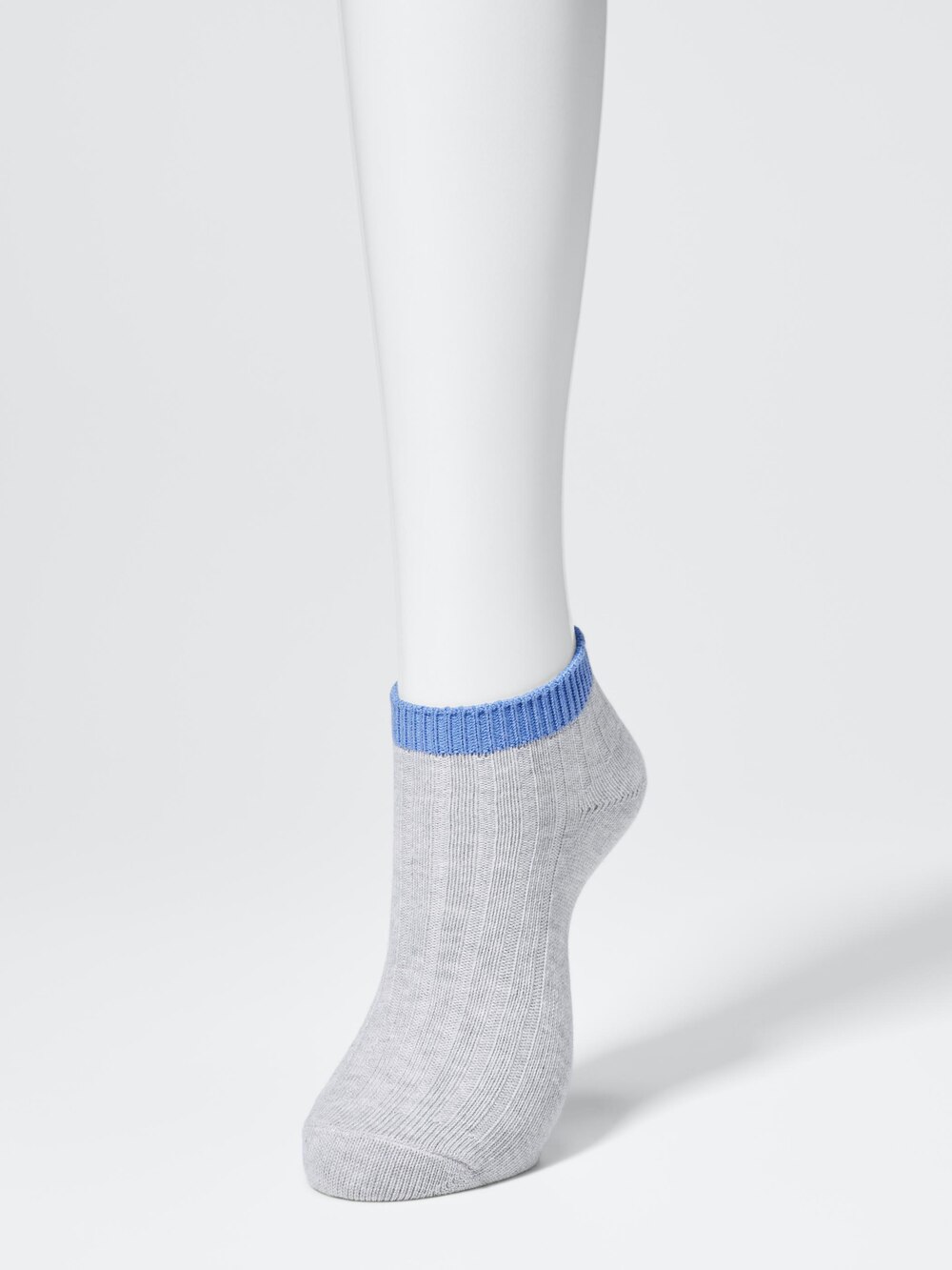 Женские носки Uniqlo Ribbed Short Socks | 3 Pairs | Striped — фото 2