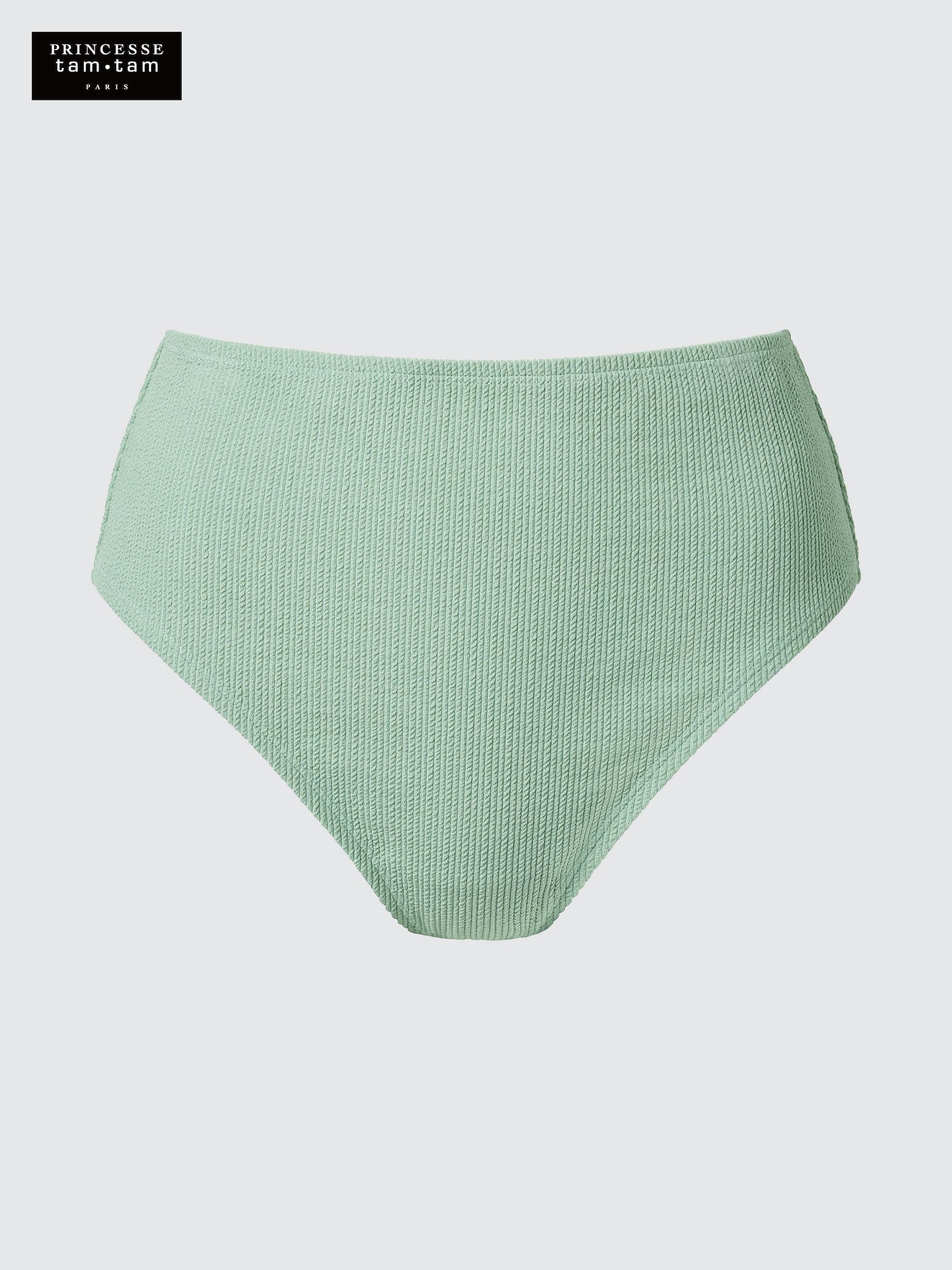 Dokulu Yüksek Bel Bikini Şortu