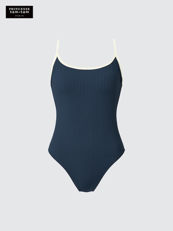 Casual V Neck Padded One Piece Swimsuit