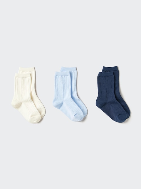 Детские носки Uniqlo Socks | 3 Pairs | Cable