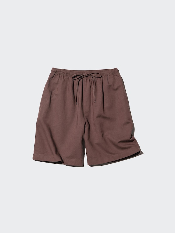 Linen Blend Easy Shorts